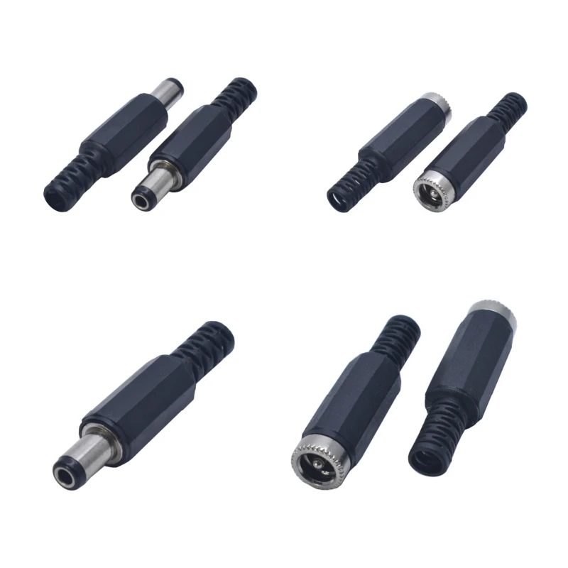 10pcs High quality DC Connector 2.5/2.1*5.5mm Power Jack DC Power Conector 5.5x2.1/5.5x2.5mm Male&Female