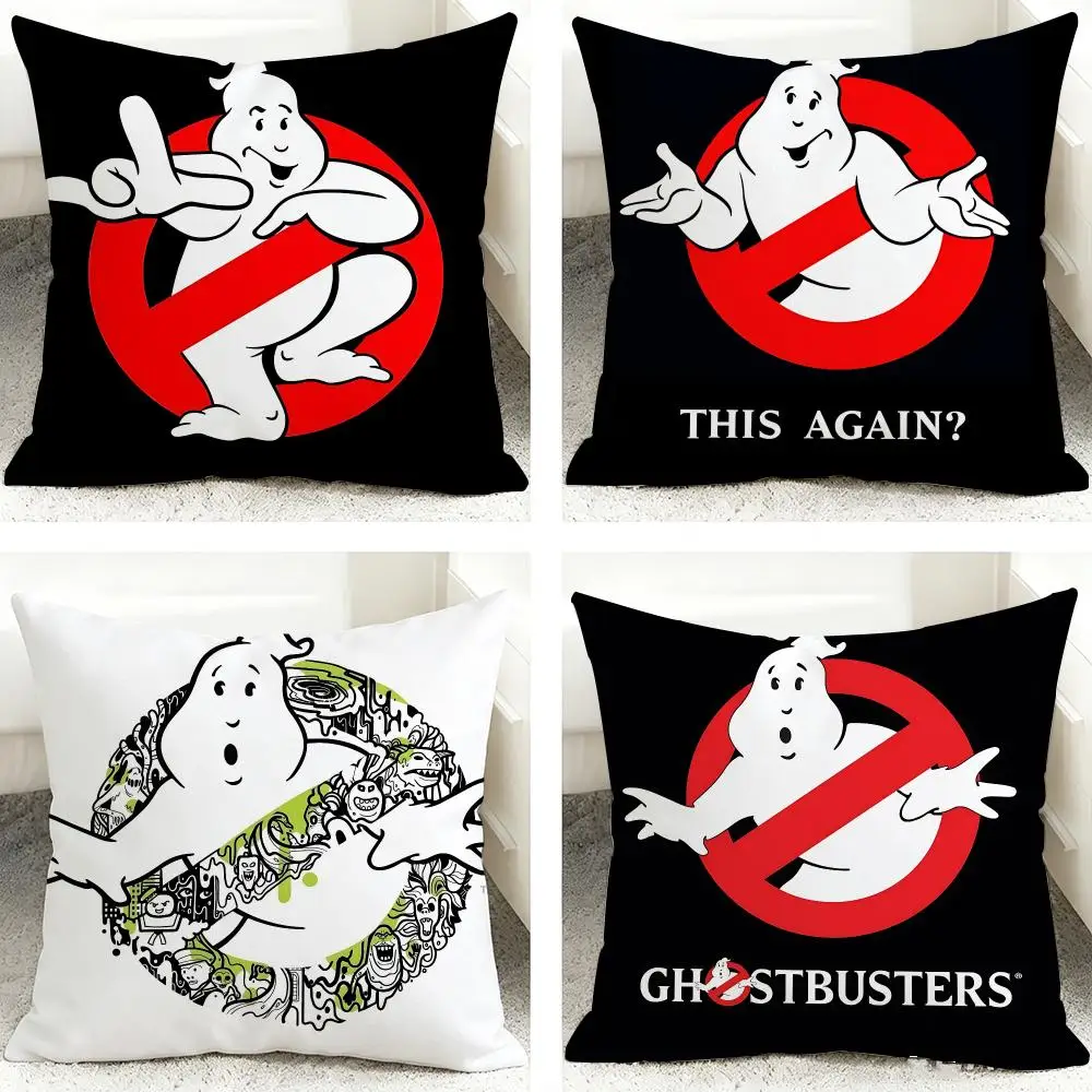 G-Ghostbusters Movie Cool Cushion Cover 40x40cm Square Decorative Sofa Cushion Cover Bedroom Living Room Home Decor Gift