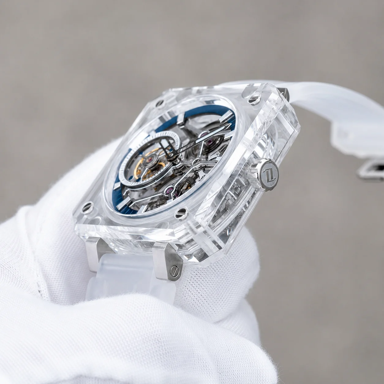OBLVLO Luxury Skeleton Tourbil - Luxury Ceramic Watch recension och pris