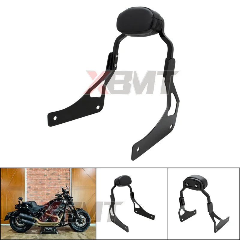 

Motorcycle Rear Passenger Backrest Pad Sissy Bar Cushion For Harley Fat Bob 114 FXFB FXFBS 2018 2019 2020 2021 2022 2023 2024