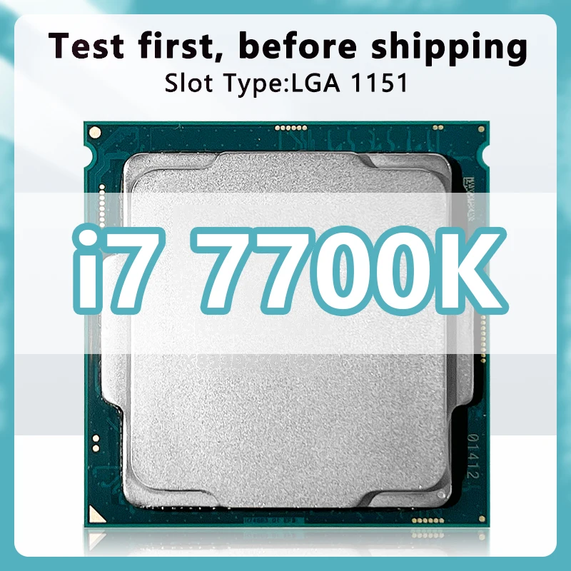 Процессор Core i7-7700K, 4 ядра, 8 потоков, 4,2 ГГц, 8 МБ, 91 Вт, процессор 7-го поколения LGA1151 для материнской платы Q270 Z270, процессор i7 7700K