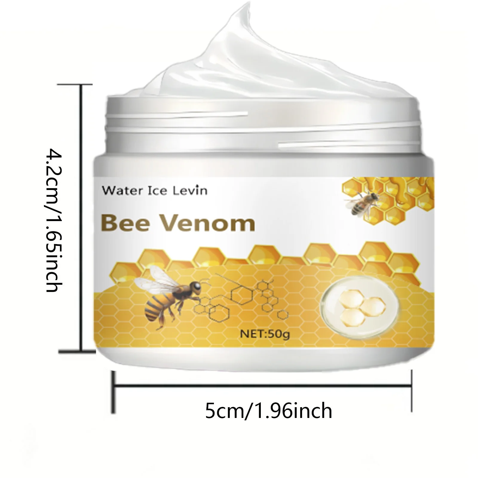Bee Venom Care Cream - Moisturizing Cream Suitable for All Light Brown Skin Tones, for Use on the Body and Face - Designed with Natural Bee Venom Extracts and Natural Ingredients