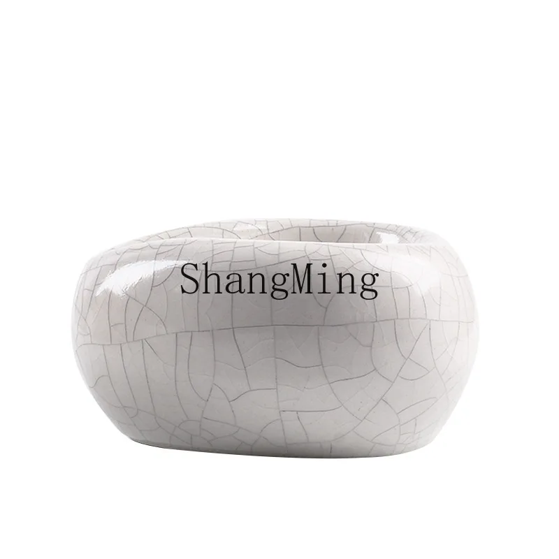 

Подставка для трубок PYH из сине-белой керамики в античном стиле, держатель для трубок, стеллаж для хранения, подставка для демонстрации одной трубки