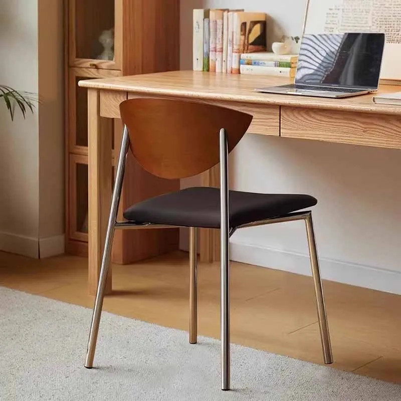 Design Soft Minimalist Cafe Chair Design Cafe Outdoor Dining Simple Restaurant Living Room Chairs for Party Events Furniture