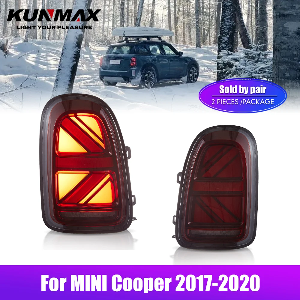 2 PCs LED Taillights Tail Light Assembly For MINI Countryman F60 2017-2020 Start-up Animation DRL Fog Reverse Brake Rear Lamps