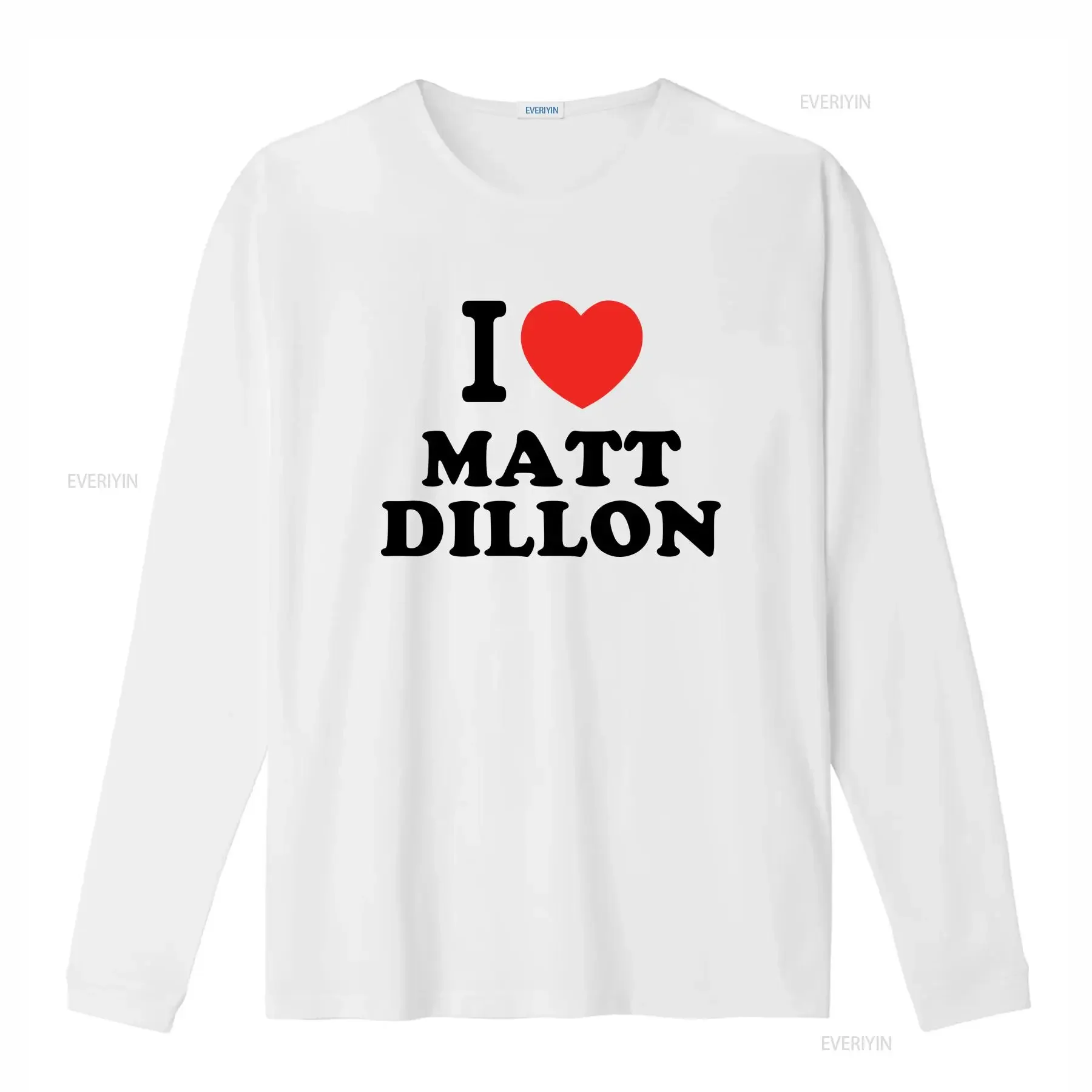 I Heart Matt Dillon Action Movie Star Actor Fan T Shirt vintage Washed designer clothes Breathable Slightly Stylish Versatile