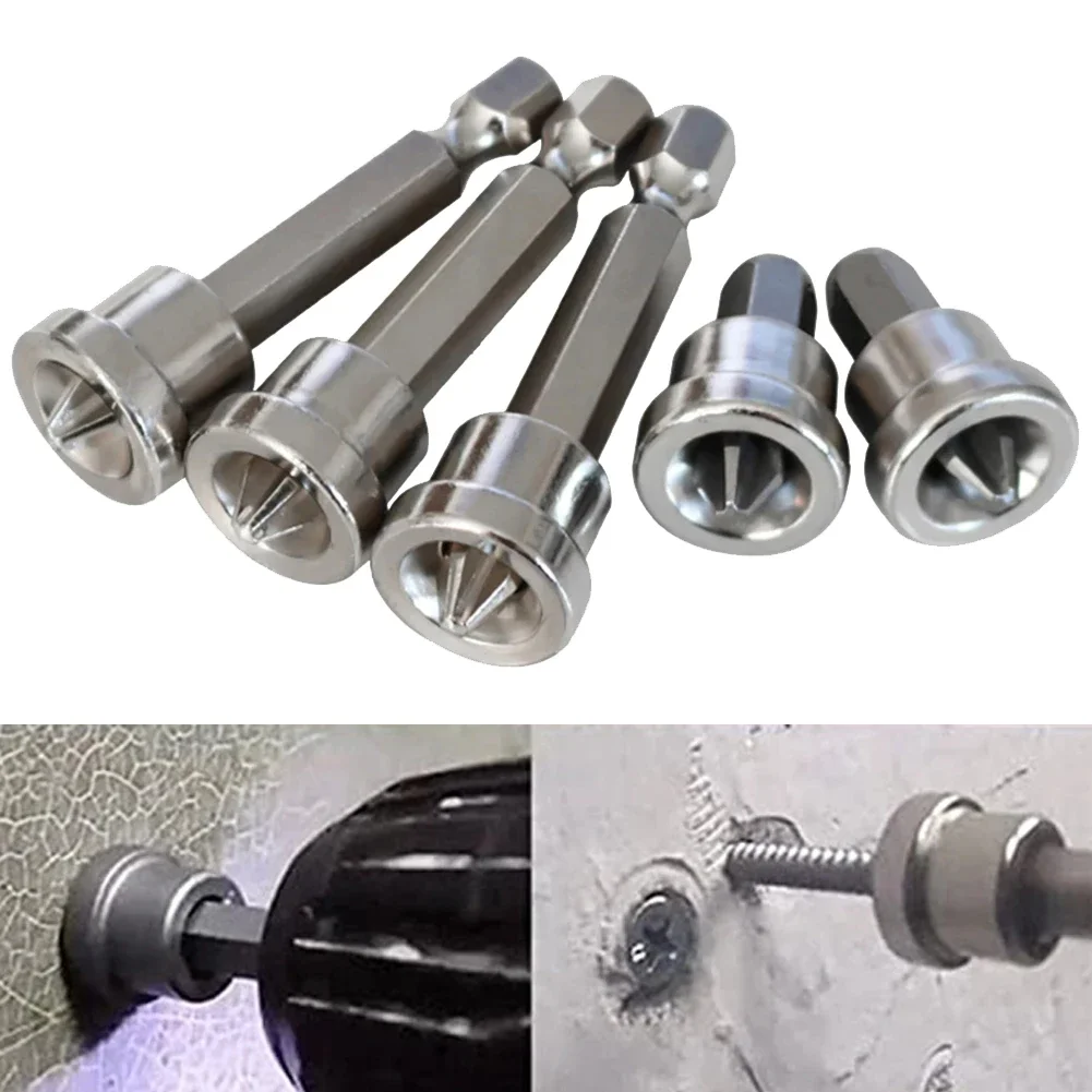 1pcs Home Screwdriver Bit Power Tools Positioning Screw Screwdriver Bit Head Woodworking Chrome Vanadium Steel