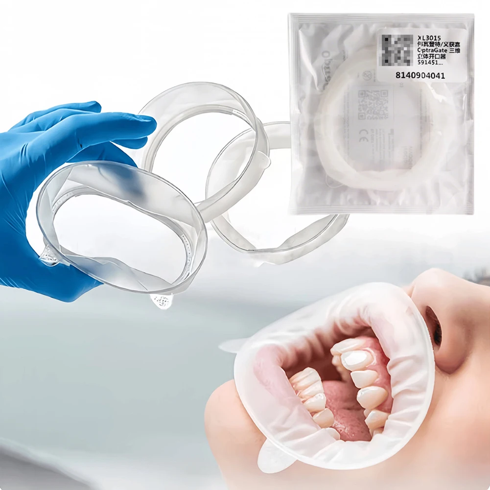 1Pc Ivoclar Lip & Cheek Retractor Original 3D Disposable White Mouth Opener Dental Orthodontic Consumable Junior/Small/Regular