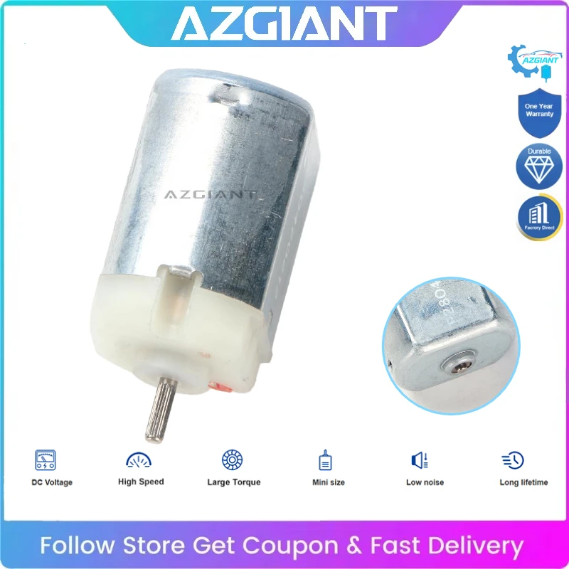 

AZGIANT Small Electric Motor 280 DC 3V -12V 12000RPM High Speed Carbon Brush Car Accessories Hair Dryer Fans Tools DIY Toys