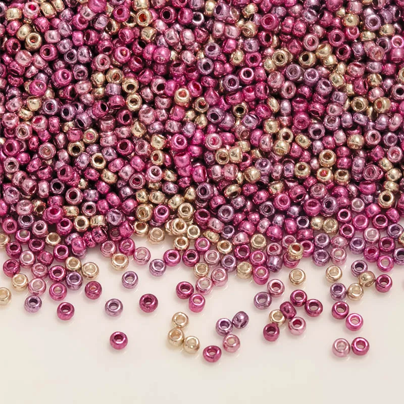 1000 قطعة 1.5 مللي متر جولة لامع اللون الزجاج الخرز 15/0 موحدة اليابان فضفاض خزر عازل لصنع المجوهرات DIY بها بنفسك الخياطة Accessorise