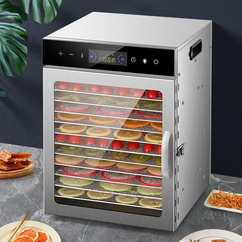 110V/220V 12-Tier Arc-Shaped Food Dehydrator for Home Use Large Capacity Dry Fruit Machine