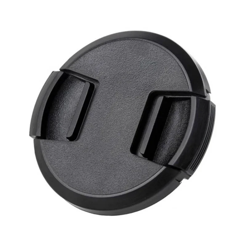 Camcorder Photography Accessories Camera Lens Cap Cover 40 52 55 58 62 67 72 77 82mm Snap On Center Pinch Fit For All DSLR