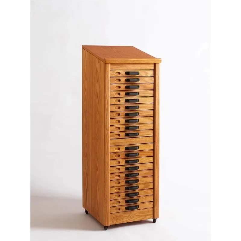 

Medieval retro mobile jewelry storage multi-drawer cabinet