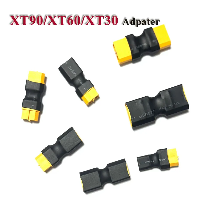 XT90 to XT60 to XT30 Coverstion Plug Adapter Male Female Model Aircraft Crossing Machine Battery Eelectric Speed Regulator Joint