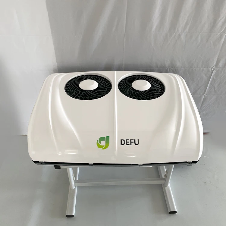 تكييف الهواء 12 فولت مروحة مزدوجة السيارات تهب النحاس المبخر فرش 24 فولت Rv مكيف الهواء 12 فولت مكيف الهواء