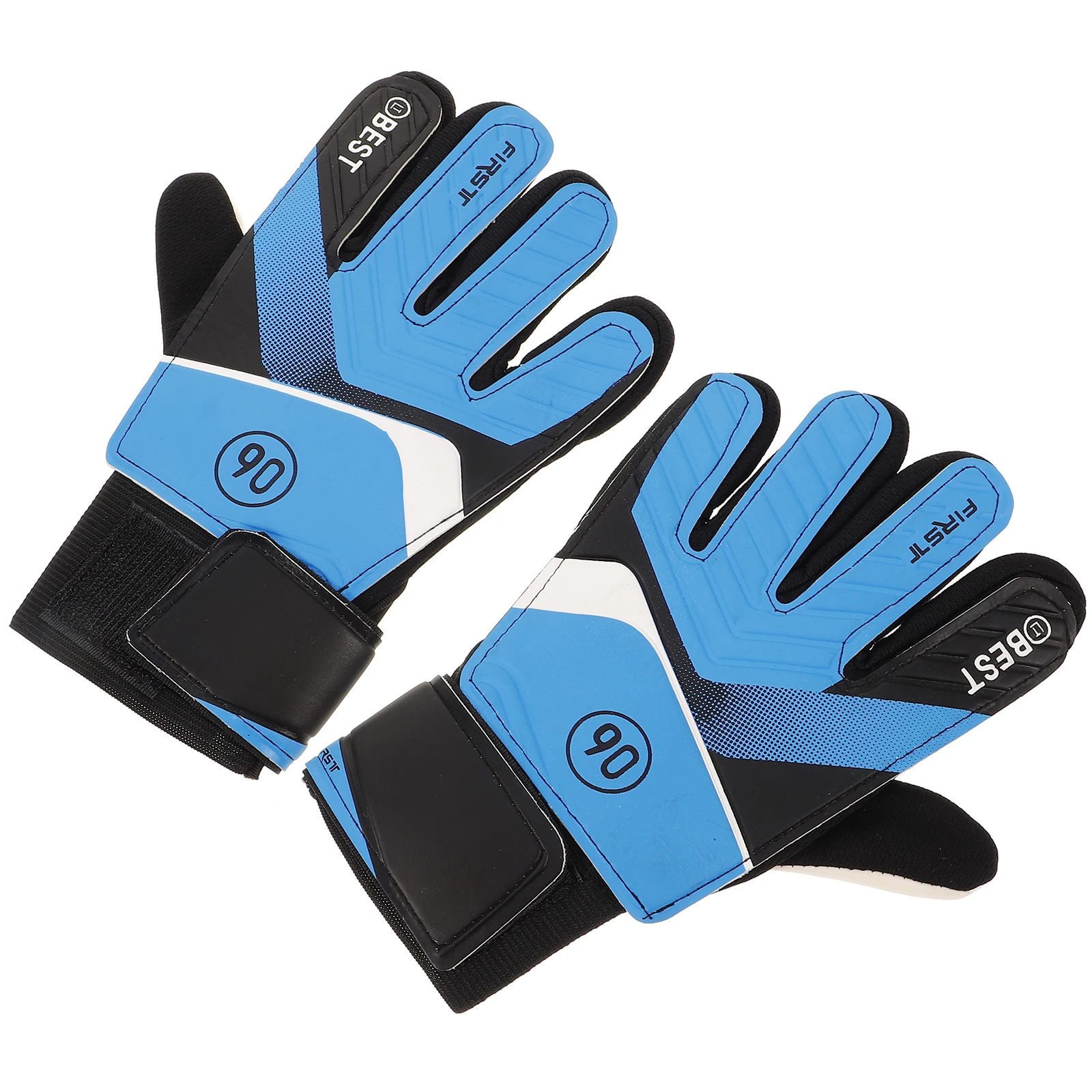 

2 Pcs Anti slide Goalkeeper Gloves Durable Pu Material Football Competition Supply Soccer Training Match Sport