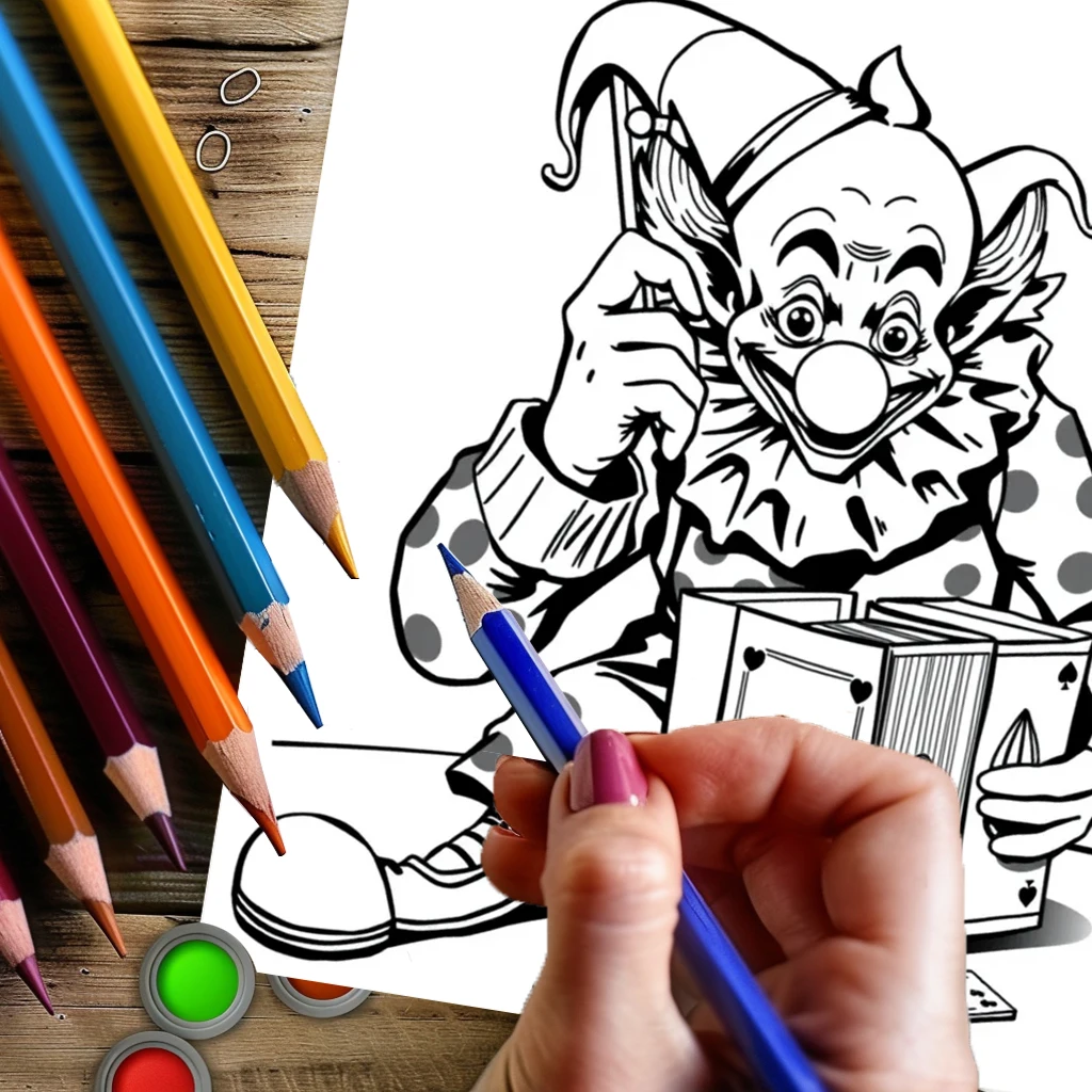 28ページのオリジナルサーカスパフォーマー塗り絵ブック（大人向け） |   塗り絵、クリスマスや感謝祭のための画材