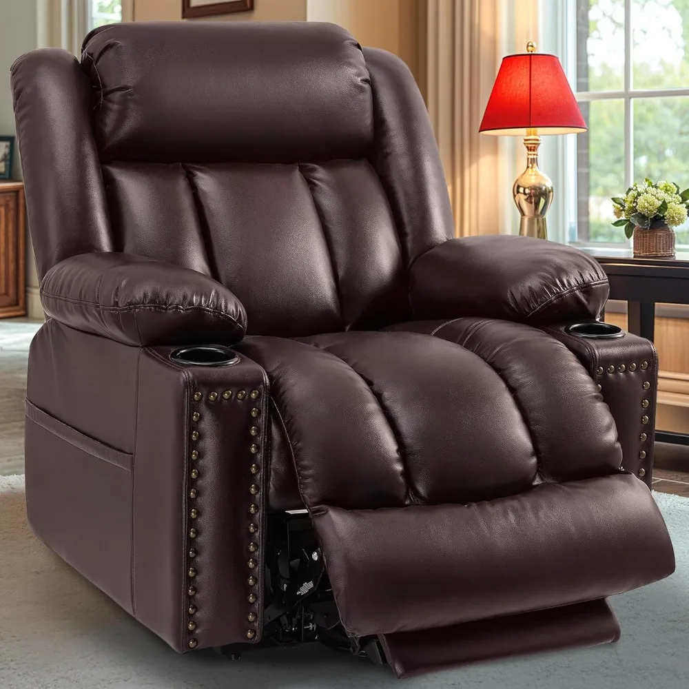 Triple Motor Large Power Lift Recliner Chair for Elderly with Heat and Massage Lay Flat Lift Chairs