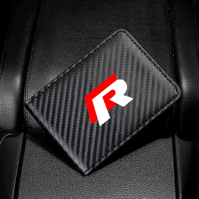 Auto Driver License Cover Suede Anti-Fur Car Driving Documents Case Credit Card Holder For Volkswagen R Rline Polo Tiguan VW GTI