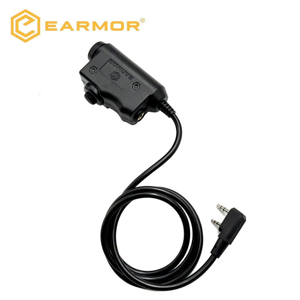 محول EARMOR M51 PTT التكتيكي محول سماعة الرأس للاتصالات العسكرية بسبب اتصال سماعة الرأس التكتيكية M32/SE32