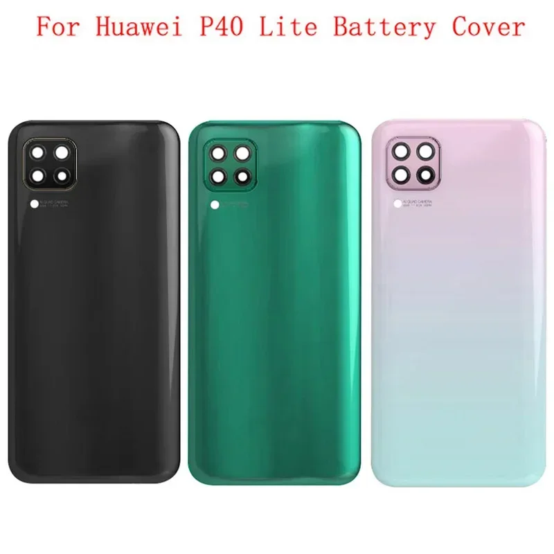 

Back Door Battery Cover Housing Case For Huawei P40 Lite Rear Cover with Logo Repair Parts