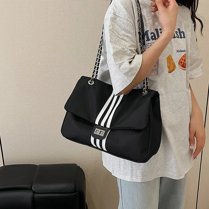 Borsa tote da donna di grande capacità 2025, borsa a tracolla multistrato in vera pelle, borsa da lavoro in formato A4 per pendolari su laptop