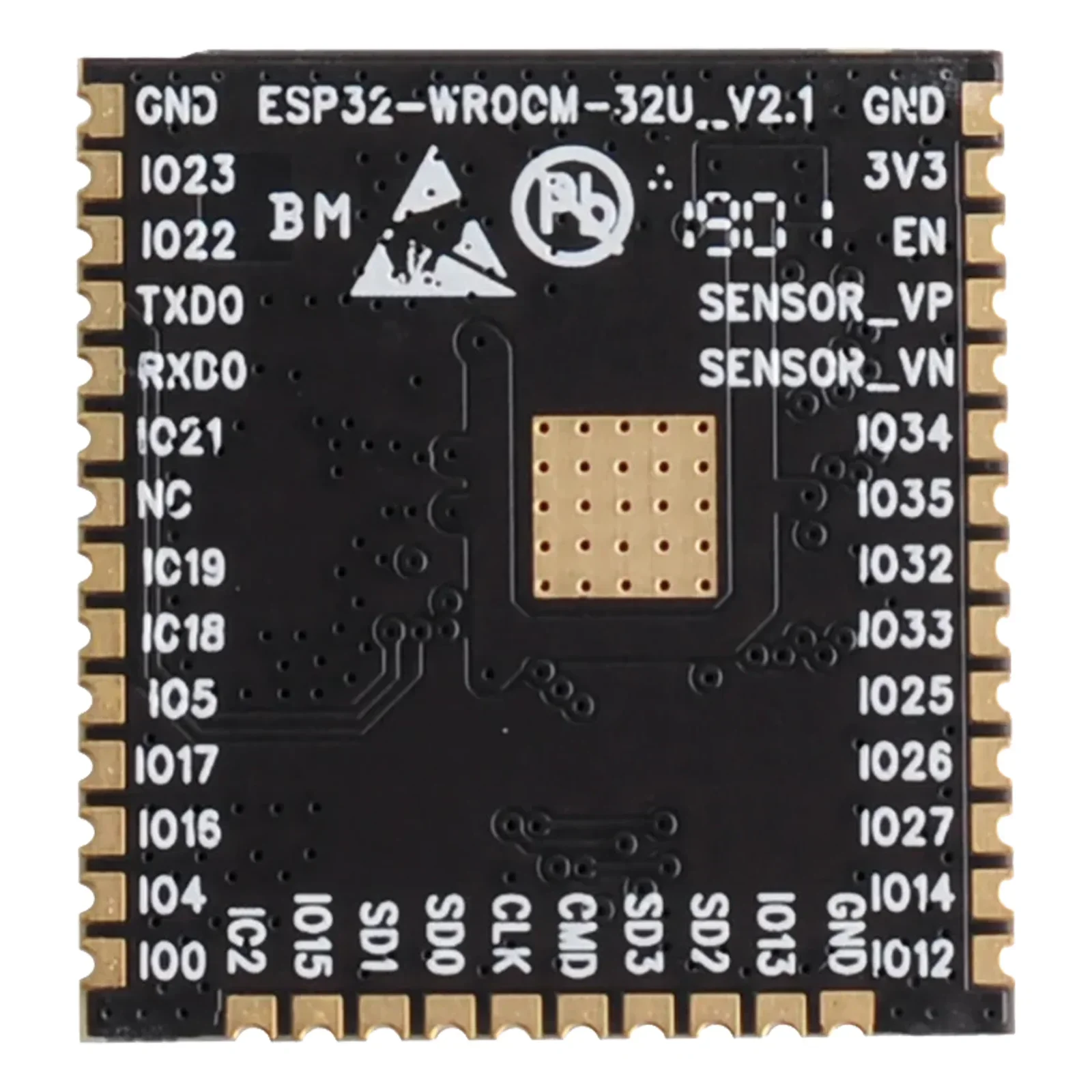 Модуль ESP32 ESP32-WROOM-32U 4 МБ Модуль антенны-шакер + 2,4G WiFi-антенна с усилением + кабель 16 см U.FL zu Weiblichen SMA
