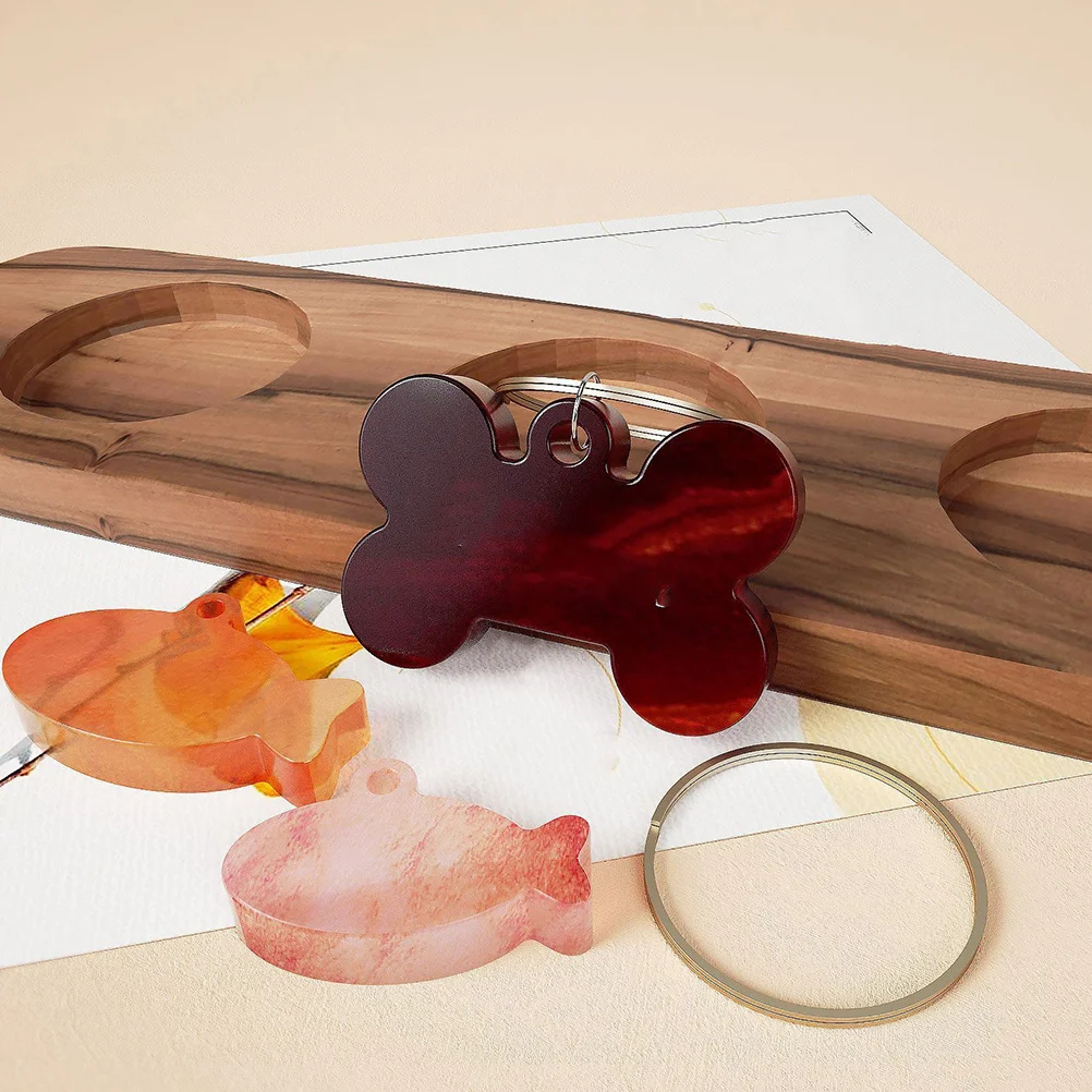 DIY Silicone Mold Bone Shaped Pet Tags Non Stick Flexible Craft Supplies Tool Pet Tag Silicone Mold DIY Supplies