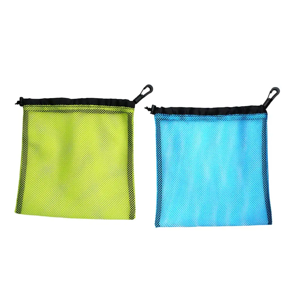 

2PCS Diving Swimming Net Mesh Pouch Bag 30 Golf Tennis Balls Carrying Holder