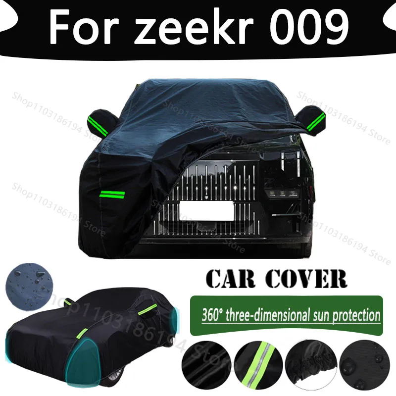 

For zeekr 009 Outdoor Protection Full Car Cover Snow Covers Rainwater Sunshine Dustproof Scratches Car Cover