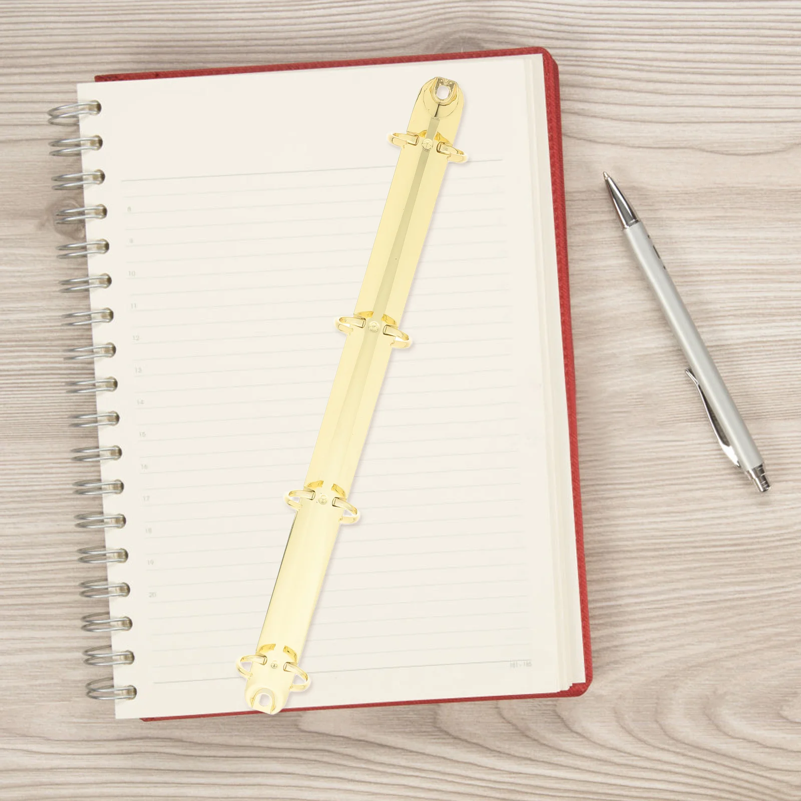 A4 4 حلقة معدنية الموثق العمود الفقري استبدال عدة ل فضفاضة ورقة دفتر مخطط ملزمة الملحقات اللوازم المكتبية الموثق #1