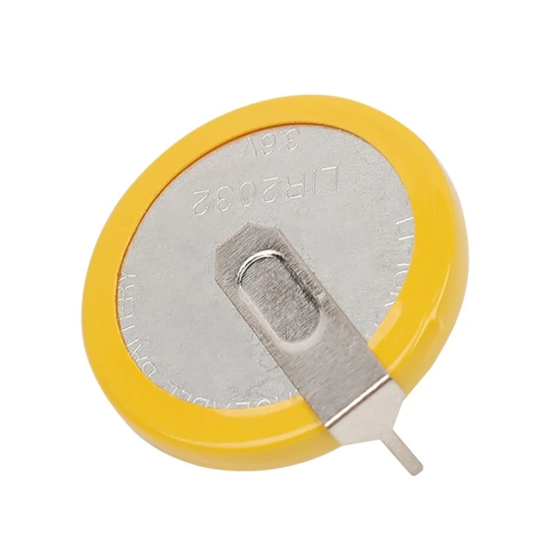 090F LIR2032 Аккумулятор 45mah 3,6 В литий -ионная батарея для часа для часа батарея ячейки монет