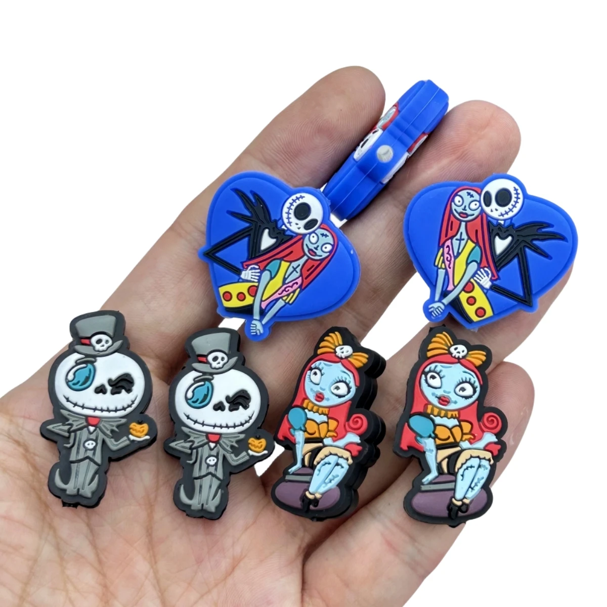 10PC Baby Silicone Bead Terror Zombies Bead Teethe Baby DIY String Pen Bead Nipple Chains Jewelry Accessories Teethe Kawai Gifts
