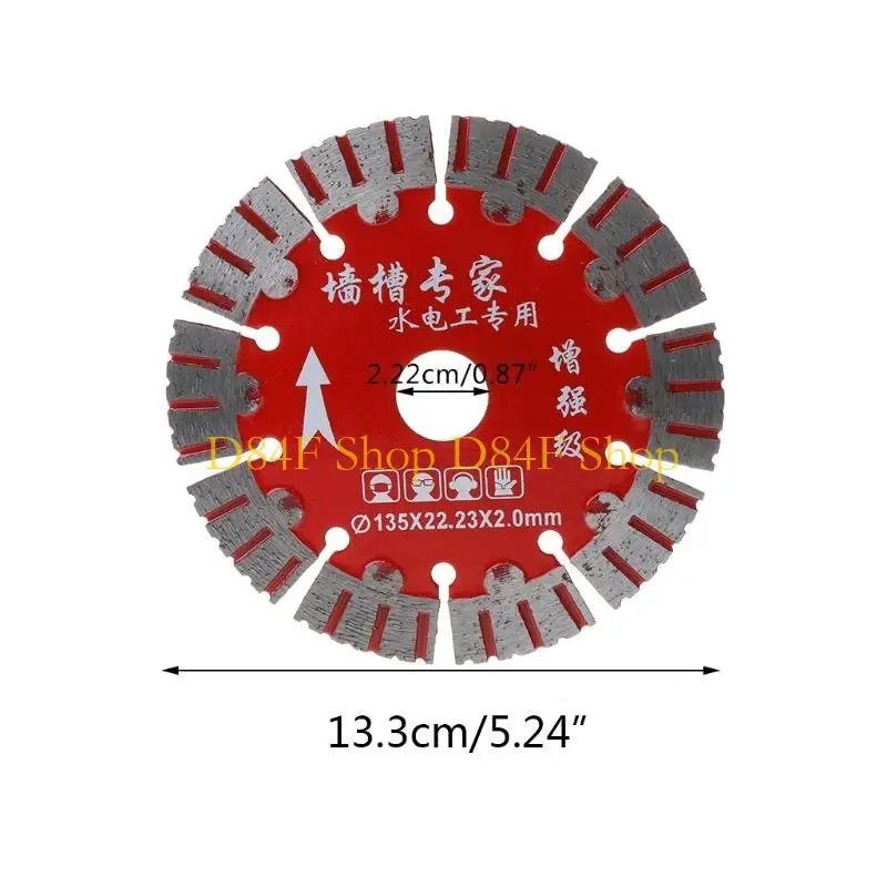 

D84F 133mm Blade Dry Cut Disc Super Thin for Marble Concrete Porcelain Tile Grani