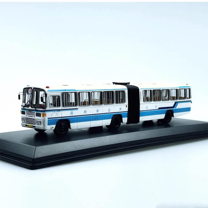 1:76 Guangzhou Bus 14.2m Articulated Aisle Car Shenzhen Bus Version Simulation Resin Bus Model Toy Collection Gifts