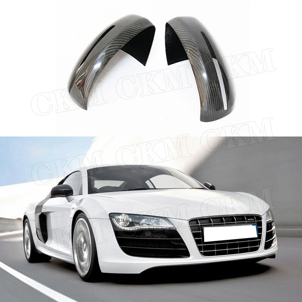 

Накладки на зеркала из углеродного волокна/АБС-пластика подходят для Audi R8 2008 2009 2010 2011 Автомобильные украшения