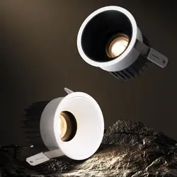 Aisilan LED Angle Adjustable Recessed Lighting CRI 97 Deep Anti Glare Ceiling Downlight Opening Hole for Living Room Bedroom