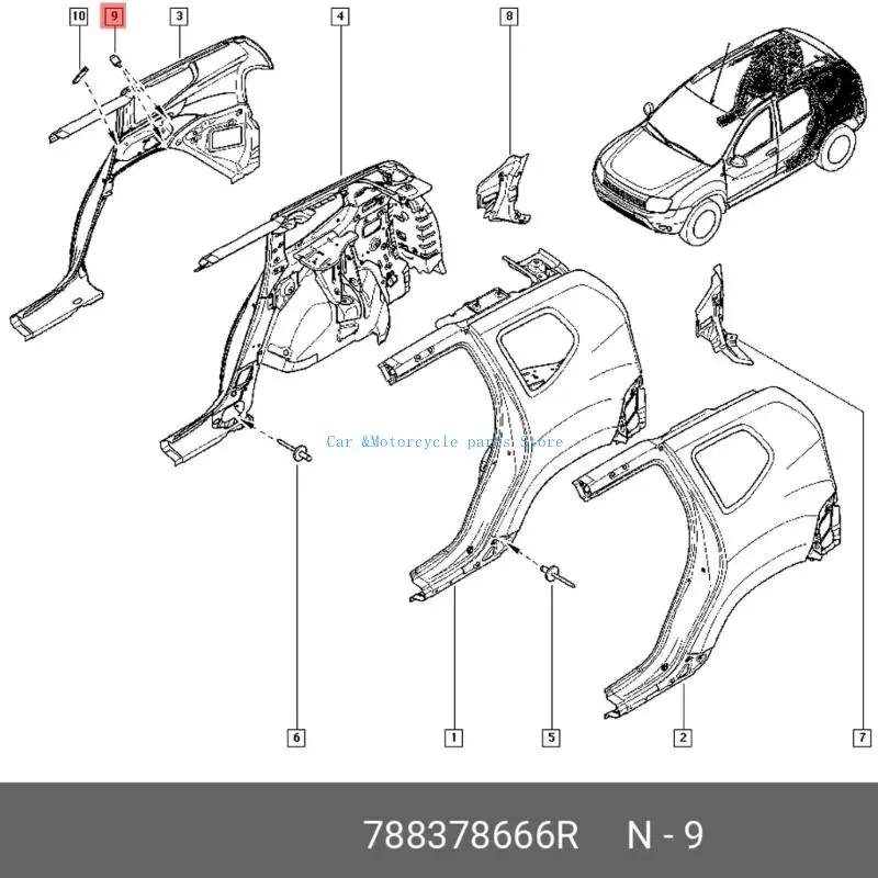 Y9UC مستشعر أنبوب ضغط العادم 223211870R 223216385R 6071420104 6071420004 #5