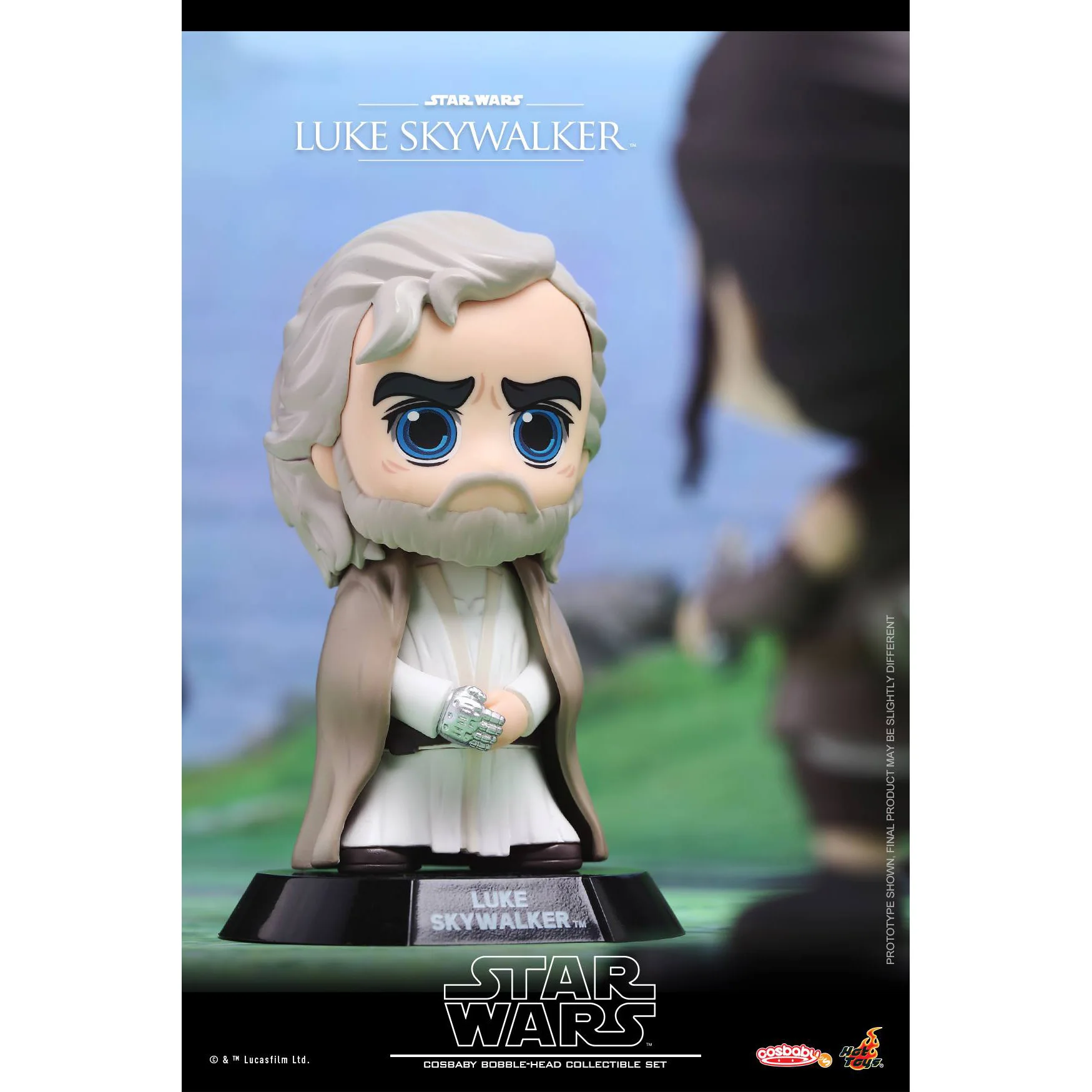 In Stock 100% Original HOTTOYS COSBABY COSB405 Star Wars Luke Skywalker Rey Movie Character Model Collection Artwork Q Version