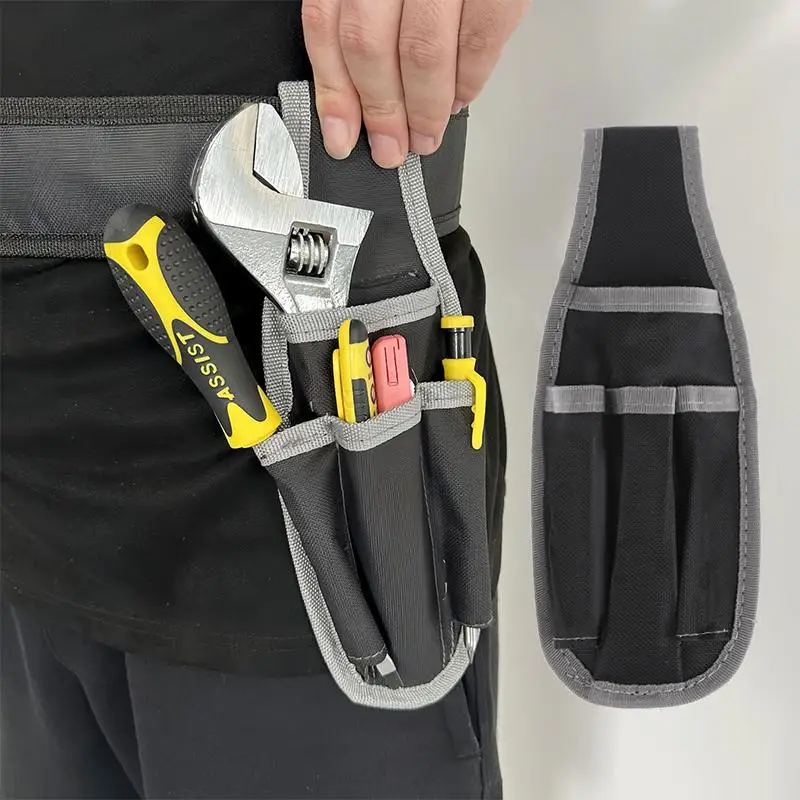 Multifunctional Tool Waist Bag Electrician Pocket Storage Bag Portable Tool Bag Screwdriver Kit Holder Maintenance Tool Pouch