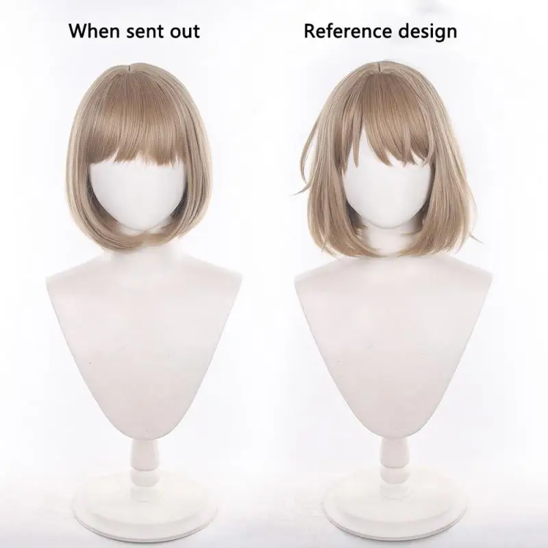 Cartoon Shii Na Cosplay Perücken Kostüme Kopfbedeckung 35cm Lange Simulierte Kopfhaut Dicke Gemischte Voluminöse Langhaar-Perücken – Detail 1