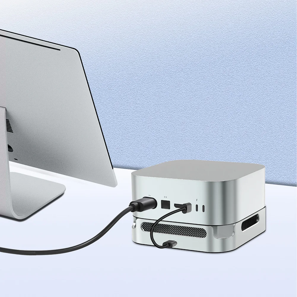 

For MacMiniM4 and For M4Pro Aluminum Alloy SSD Enclosure Cooling Case Dustproof with USB 3 1 High Speed Data Transfer 10Gbps