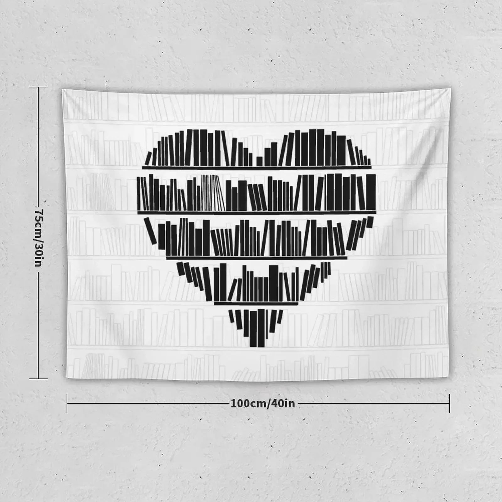 Book Lover II Tapestry Wall Art Wall Decorations Decorative Wall Tapestry