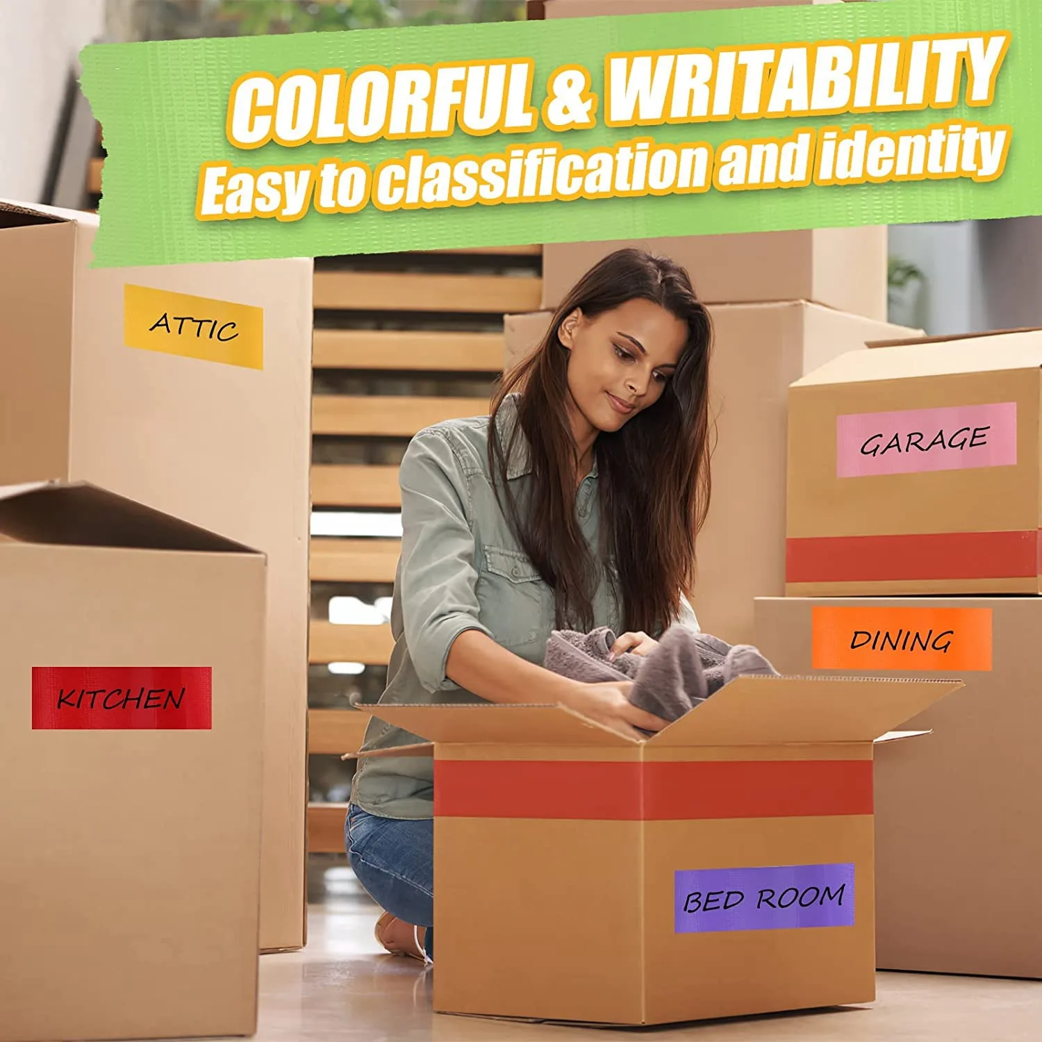 

A33R-1Set Colored Duct Tape Bulk 12 Assorted Colors Duct Tape Rainbow Duct Tape Rolls Multicolor
