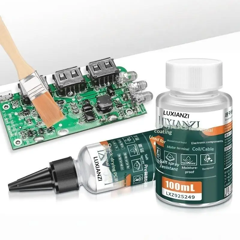 1Pcs Electronic Repair Waterproof Insulation Sealant 30/100/200ml Clear Conformal Coating PCB Circuit Board Protective Paint