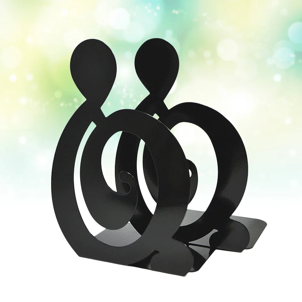 

Pair Treble Clef Music Note Bookends Metal Desktop Stand Nonskid Book Supports for Magazines Dvds Note Book Stoppers