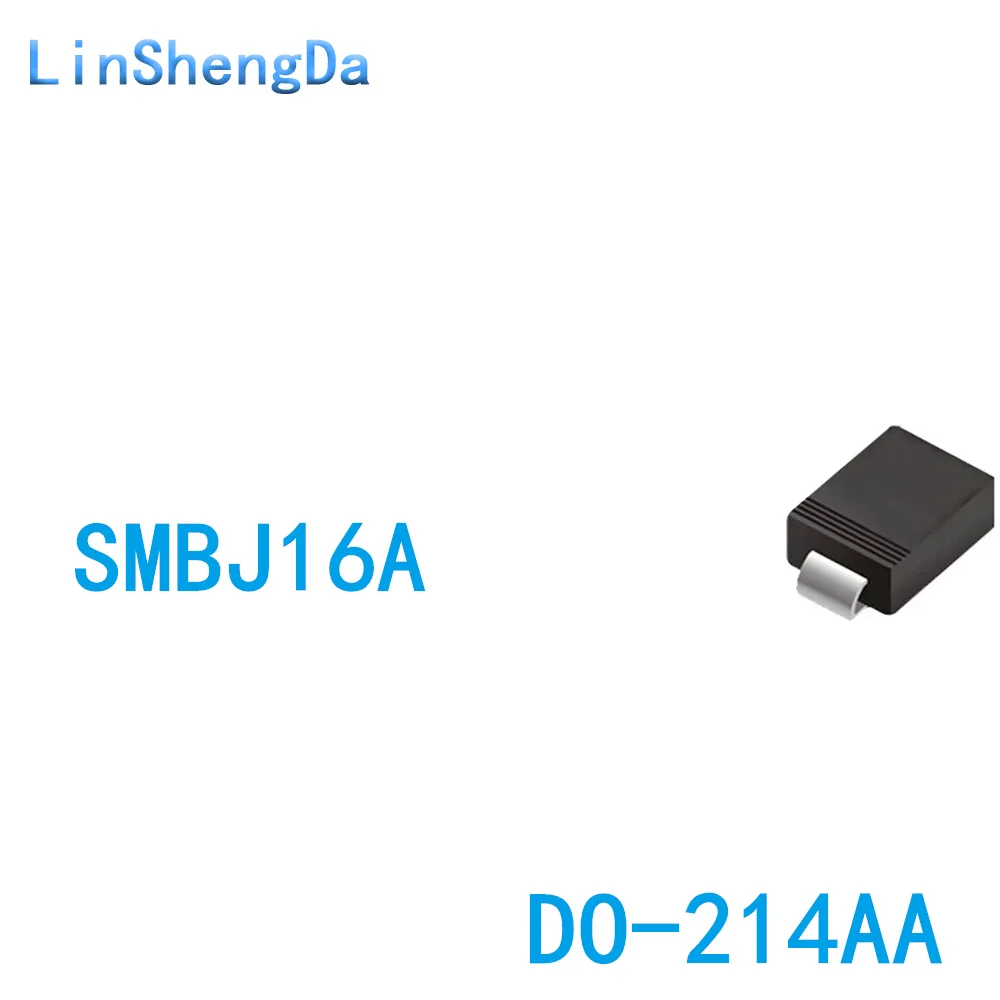 10PCS 16V Chip Unidirectional TVS Transient Diode SMBJ16A (P6KE16A) DO-214AA