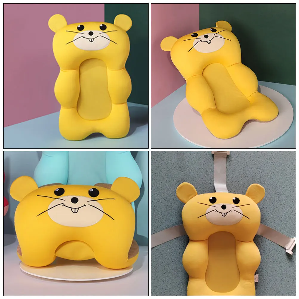 العائمة حمام الطفل حصيرة دعم وسادة لحديثي الولادة المضادة للانزلاق حوض الاستحمام الرضع وسادة تصميم قابل للطي لسهولة التخزين لطيف الكرتون #3