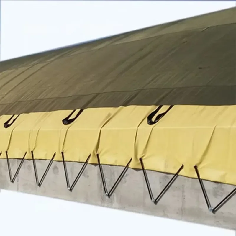 【From China】DENTIK Compost Tarpaulin Waterproof High-Breathable Anti-Odor EPTFE Membrane Cover Woven PU Coated for Organic Waste