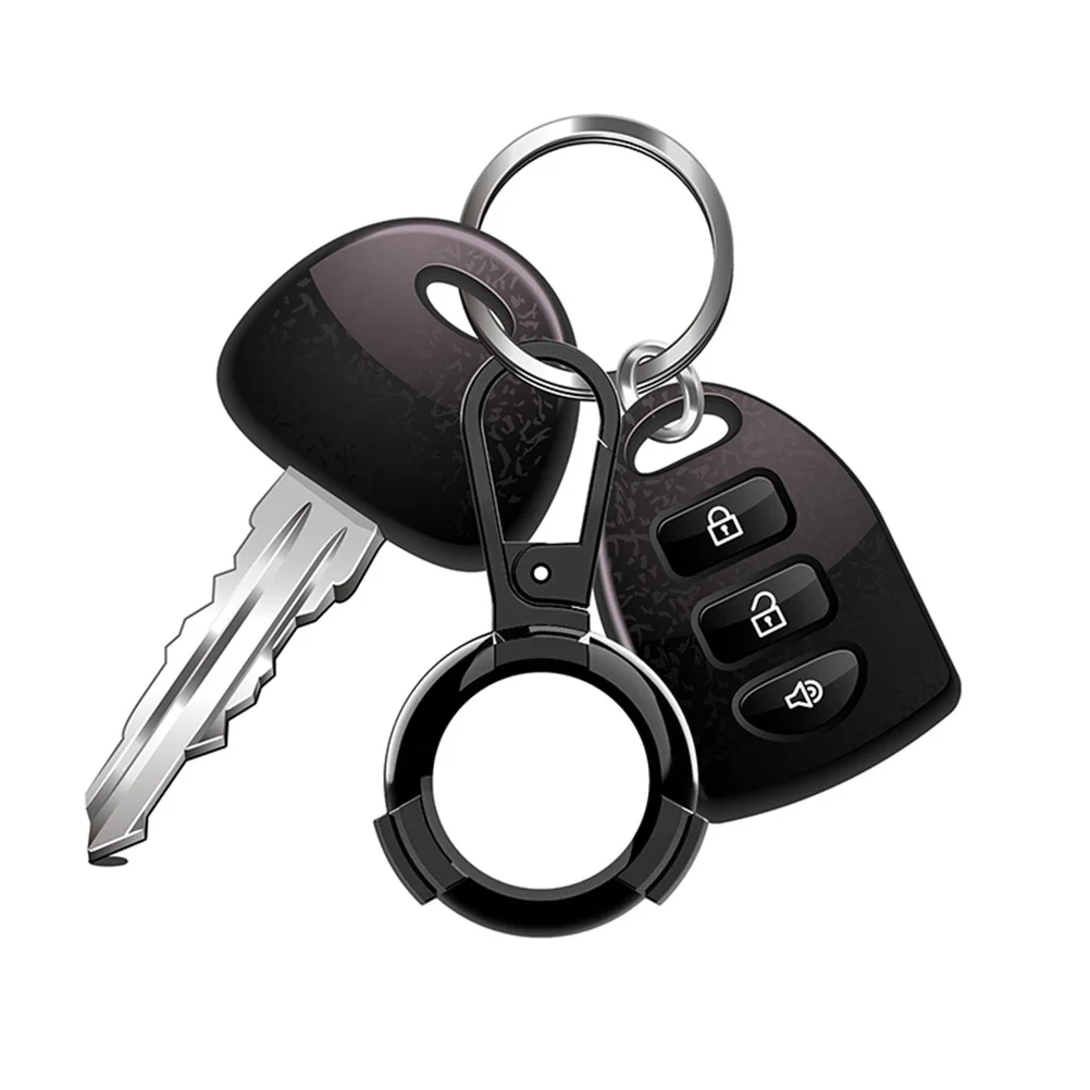 

1 pc Metal Case Anti-Lost Protection Cover For Tracking Device Key Hook Design Accessory